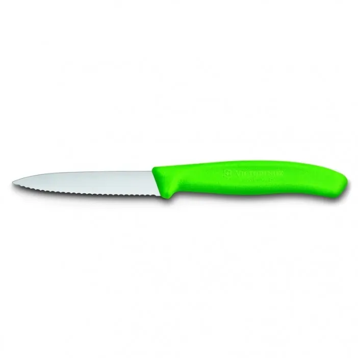 Μαχαίρι κουζίνας 8 εκατ. μυτερό, οδοντωτό Πράσινο Victorinox