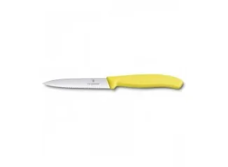 Μαχαίρι κουζίνας 10 εκατ., οδοντωτό, μυτερό κίτρινο Victorinox