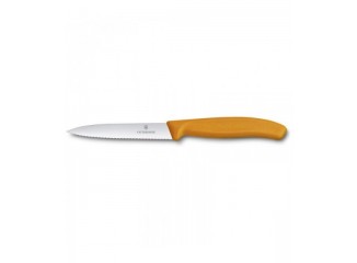 Μαχαίρι κουζίνας 10 εκατ., οδοντωτό, μυτερό πορτοκαλί Victorinox
