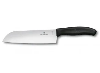 Μαχαίρι Santoku 17 εκατ. μαύρη λαβή, σε ειδική συσκευασία δώρου Swiss Classic Victorinox