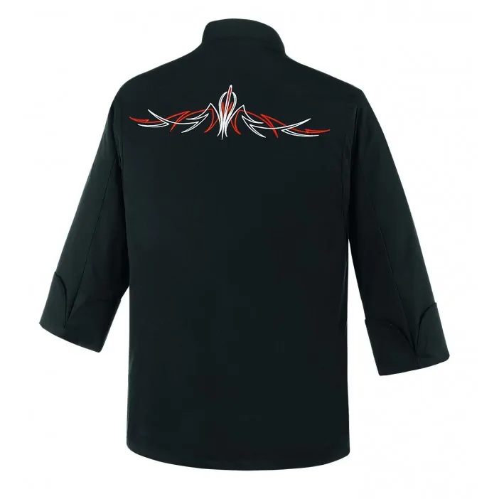 Unisex Σακάκι Σεφ με Κούμπωμα Τρουκ και Κεντήματα