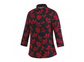 Γυναικείο σακάκι σεφ με Κούμπωμα Τρουκ 100% Βαμβάκι