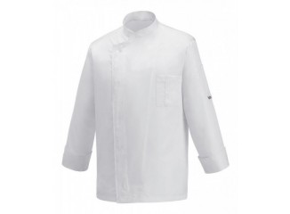 Σακάκι Σεφ 100% Microfiber με Κούμπωμα Τρουκ & Αεριζόμενη Πλάτη