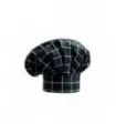 Σκούφος σεφ με velcro 100% βαμβάκι μαύρος σχέδιο πλέγμα Ego Chef