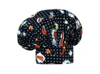 Σκούφος Σεφ με velcro 100% Βαμβάκι Σχέδιο Pop Art