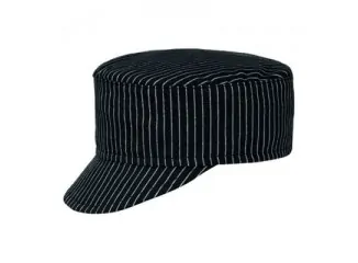 Καπελάκι Σεφ Μαύρο Ριγέ με velcro