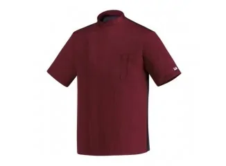 Unisex Μπλούζα Σέφ με Κούμπωμα Τρουκ Κοντό Μανίκι Αεριζόμενη Πλάτη