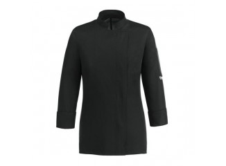 Γυναικείο Σακάκι Σεφ με Αεριζόμενη Πλάτη και Κούμπωμα Τρουκ