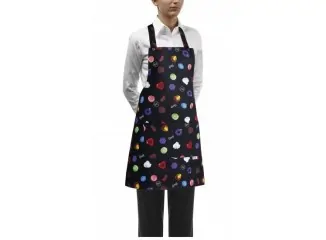 Ποδιά Σεφ Ολόσωμη με Ρυθμιζόμενο Λαιμό Σχέδιο Κουκουβάγιες