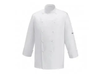 Σακάκι Σεφ 100% Microfiber με Κουμπιά Άσπρο & Αεριζόμενη Πλάτη