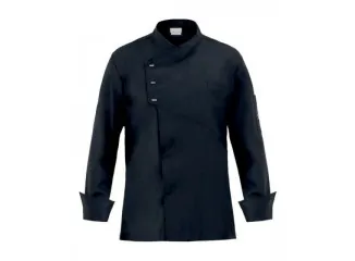 Σακάκι Σεφ Μαύρο Slim Fit Giblors με Αναπνεύσιμο Ύφασμα Tencel