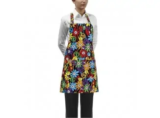 Ποδιά σεφ dogs & cats ολόσωμη κοντή με τσέπη & ρυθμιζόμενο λαιμό