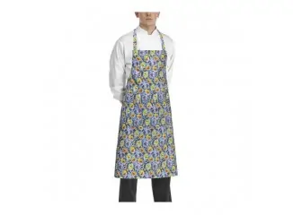 Ποδιά σεφ ολόσωμη με τσέπη σχέδιο dogs & cats 100% Microfiber