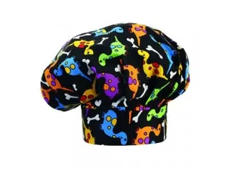 Σκούφος σεφ με velcro 100% βαμβάκι σχέδιο dino