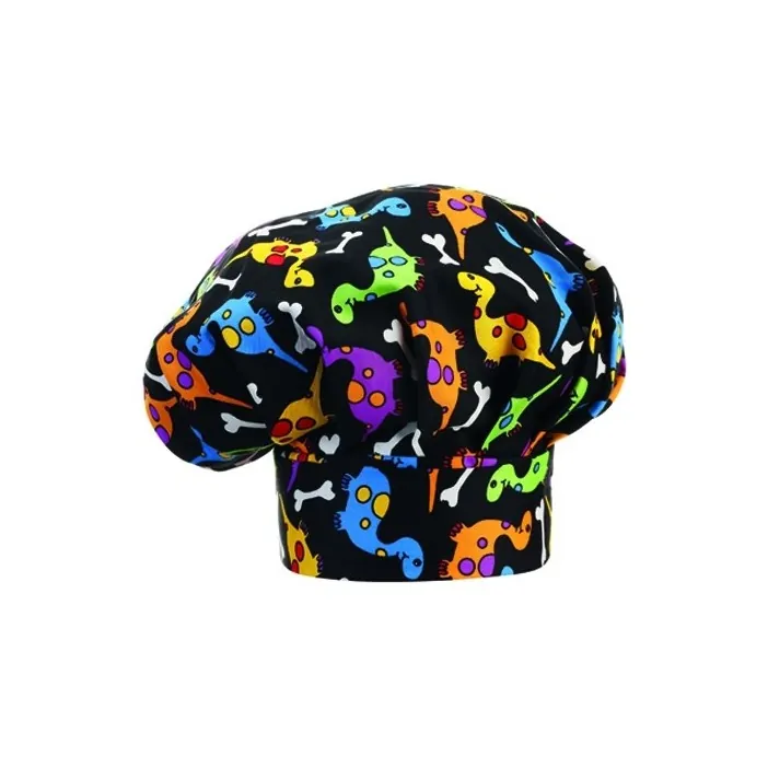 Σκούφος σεφ με velcro 100% βαμβάκι σχέδιο dino