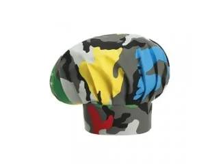 Σκούφος σεφ με velcro 100% βαμβάκι σχέδιο camouflage