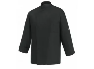 Σακάκι Σεφ με Αεριζόμενη Πλάτη 100% Microfiber σε Μαύρο Χρώμα