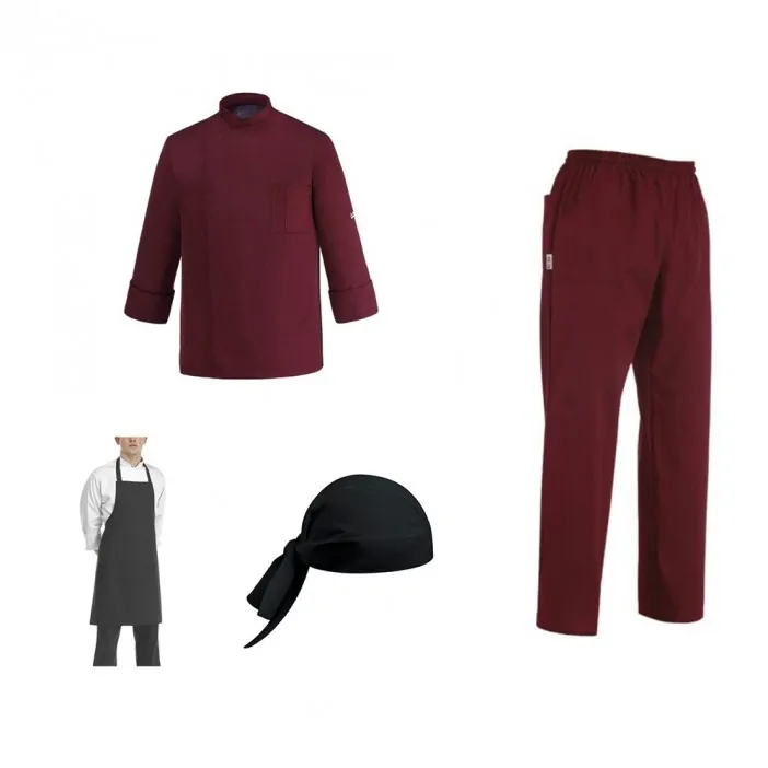 Σετ Στολή Κουζίνας Μπορντό