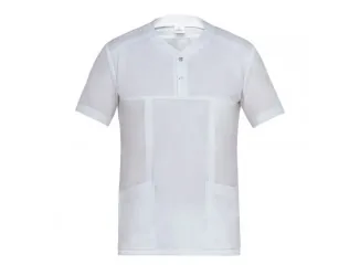 Μπλούζα Εργασίας Connor Giblors με Ύφανση Tencel & Πικέ Λευκό