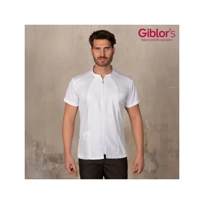 Μπλούζα Εργασίας Mattia Giblors με Bionic Finish Λευκό