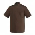 Σακακι Καφέ με Κοντό Μανίκι για Σέφ με Τρουκ