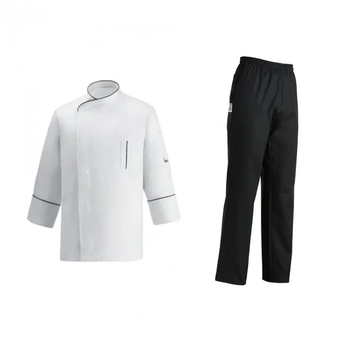 Σετ Στολή Σεφ Μαύρο - Λευκό