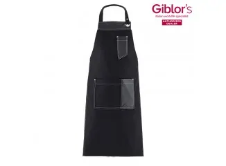 Ποδιά Σεφ  Utah Μαύρη Πολυεστέρας - Βαμβάκι