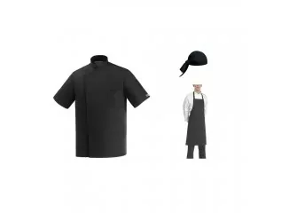 Σετ στολής Κουζίνας Μαύρη - Κοντό Μανίκι