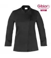 Giblors Γυναικείο Σακάκι Celine Ελαστικό Βαμβάκι Slim Fit Μαύρο