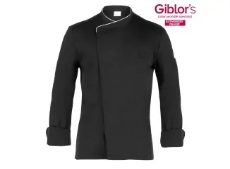 Giblors Σακάκι Patrizio Slim Fit Μαύρο με Αεριζόμενα Πλαϊνά