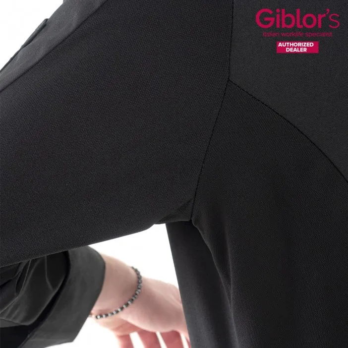 Giblors Σακάκι Patrizio Slim Fit Μαύρο με Αεριζόμενα Πλαϊνά