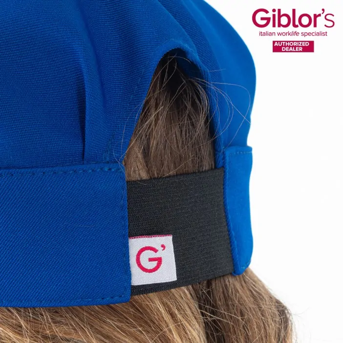 Giblors Καπελάκι Σεφ JERRY με Ρυθμιζόμενο Λάστιχο Μπλε