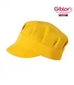 Giblors Καπελάκι Σεφ JERRY με Ρυθμιζόμενο Λάστιχο Κίτρινο