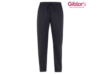 Giblors Παντελόνι Plutone Μαύρο με Ελαστική Ζώνη με Κορδόνι
