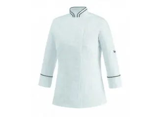Γυναικείο σακάκι σεφ με κούμπωμα τρουκ άσπρο 100% Αιγυπτιακό Βαμβάκι