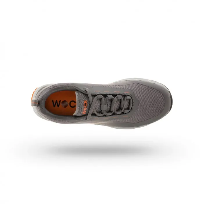 WOCK REBLAST Επαγγελματικό Sneaker με Αποσπώμενο Πέλμα Σκούρο Γκρι