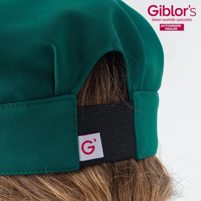 Giblors Καπελάκι Σεφ JERRY με Ρυθμιζόμενο Λάστιχο Σκούρο Πράσινο