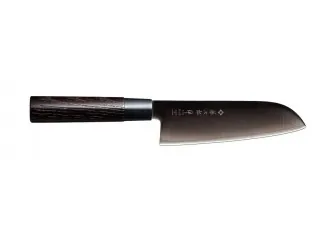 Μαχαίρι Santoku 16.5 εκατ. με λαβή καστανιάς Black Zen