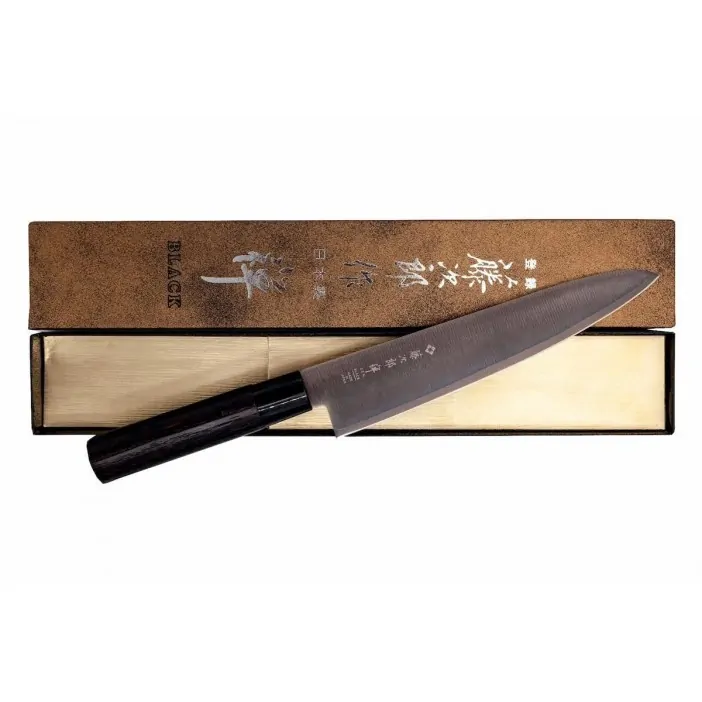 Μαχαίρι Nakiri 16.5 εκατ. με λαβή καστανιάς Black Zen