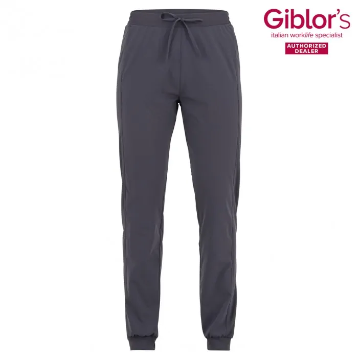 Giblors Παντελόνι Taylor Αντιβακτηριδιακό με Λάστιχο Γκρι