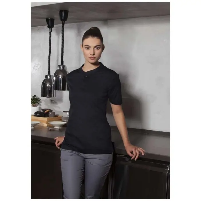 Karlowsky Μπλούζα Σεφ Γυναικεία με Κοντό Μανίκι Μαύρη Συνθετική Perfomance