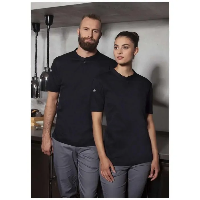 Karlowsky Μπλούζα Σεφ Γυναικεία με Κοντό Μανίκι Μαύρη Συνθετική Perfomance