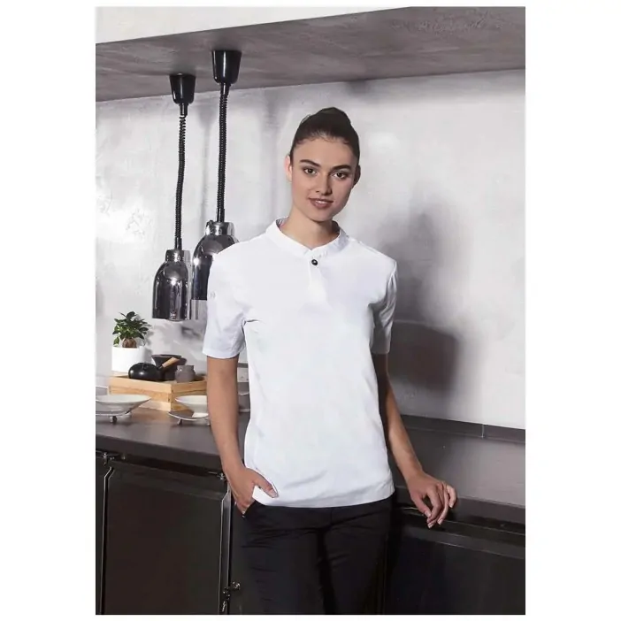 Karlowsky Μπλούζα Σεφ Γυναικεία με Κοντό Μανίκι Λευκή Συνθετική Perfomance