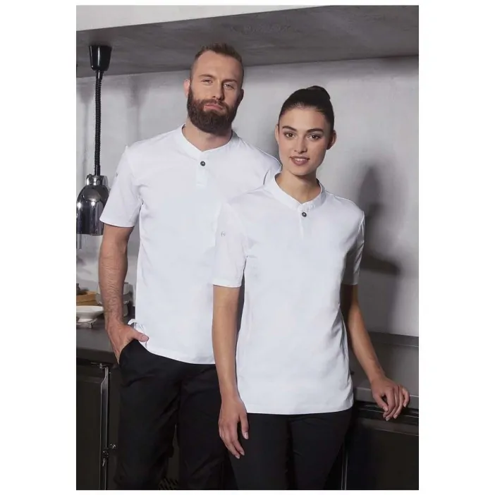 Karlowsky Μπλούζα Σεφ Γυναικεία με Κοντό Μανίκι Λευκή Συνθετική Perfomance