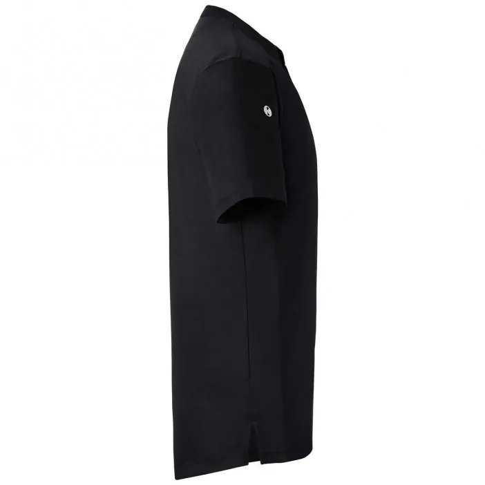 Karlowsky Μπλούζα Σεφ με Κοντό Μανίκι Μαύρη Συνθετική Performance