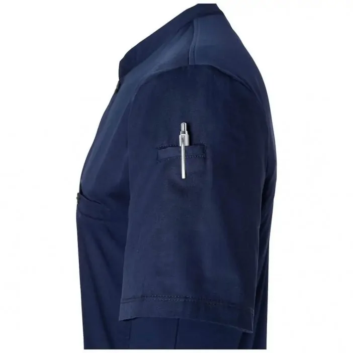 Karlowsky Μπλούζα Σεφ με Κοντό Μανίκι Σκούρο Μπλε Συνθετική Performance