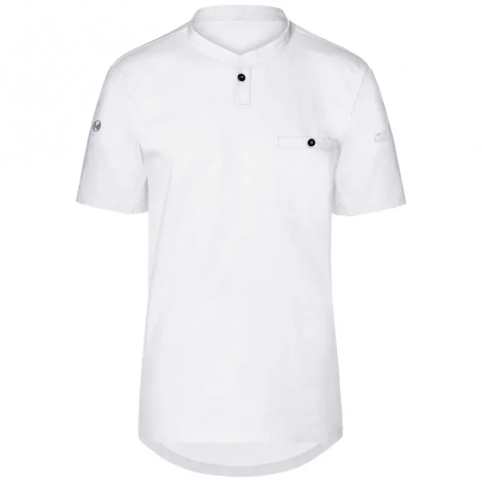 Karlowsky Μπλούζα Σεφ με Κοντό Μανίκι Λευκή Συνθετική Performance