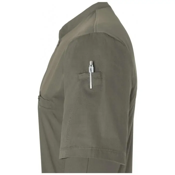 Karlowsky Μπλούζα Σεφ με Κοντό Μανίκι Χακί Συνθετική Performance