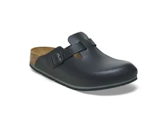Birkenstock Σαμπό Boston Pro Black Δερμάτινο Αντιολισθητικό