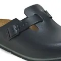 Birkenstock Σαμπό Boston Pro Black Δερμάτινο Αντιολισθητικό